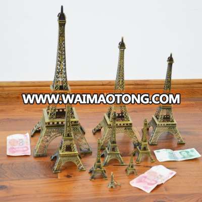 Hot Sale Alloy Metal Craft Paris Eiffel Tower Model several sizes